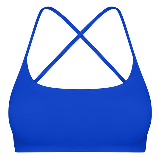Women's Cross-Back Sport Bra — Royal Blue
