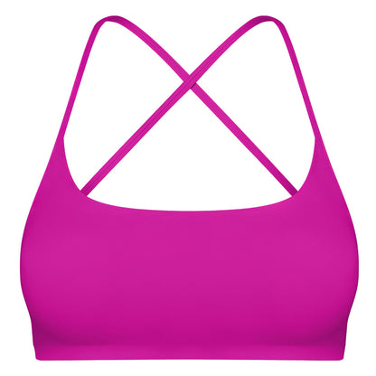 Women's Cross-Back Sport Bra — Hot Pink