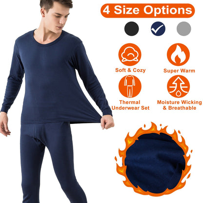 Men's Thermal Underwear Set — Navy