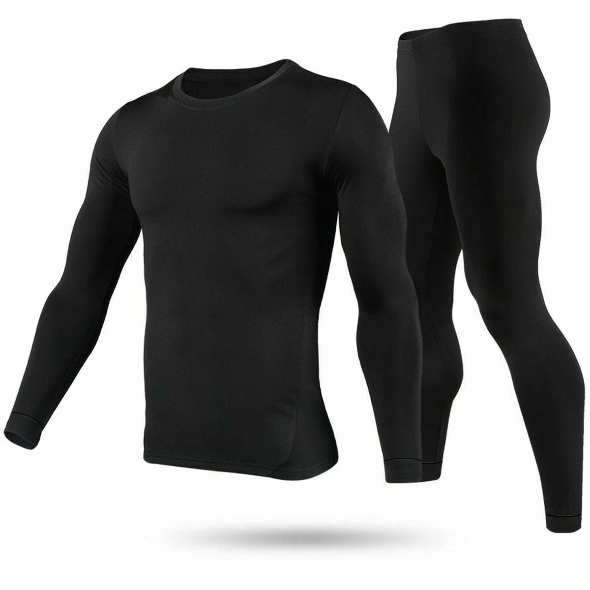 Men's Thermal Underwear Set — Black