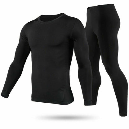 Men's Thermal Underwear Set — Black