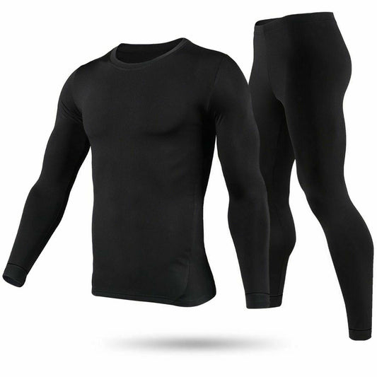 Men's Thermal Underwear Set — Black