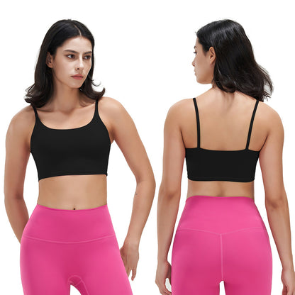 Women's Strap Sport Bra — Black