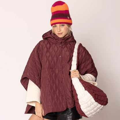 Game Day Quilted Puffer Shoulder Crossbody Bag Cloud Bag