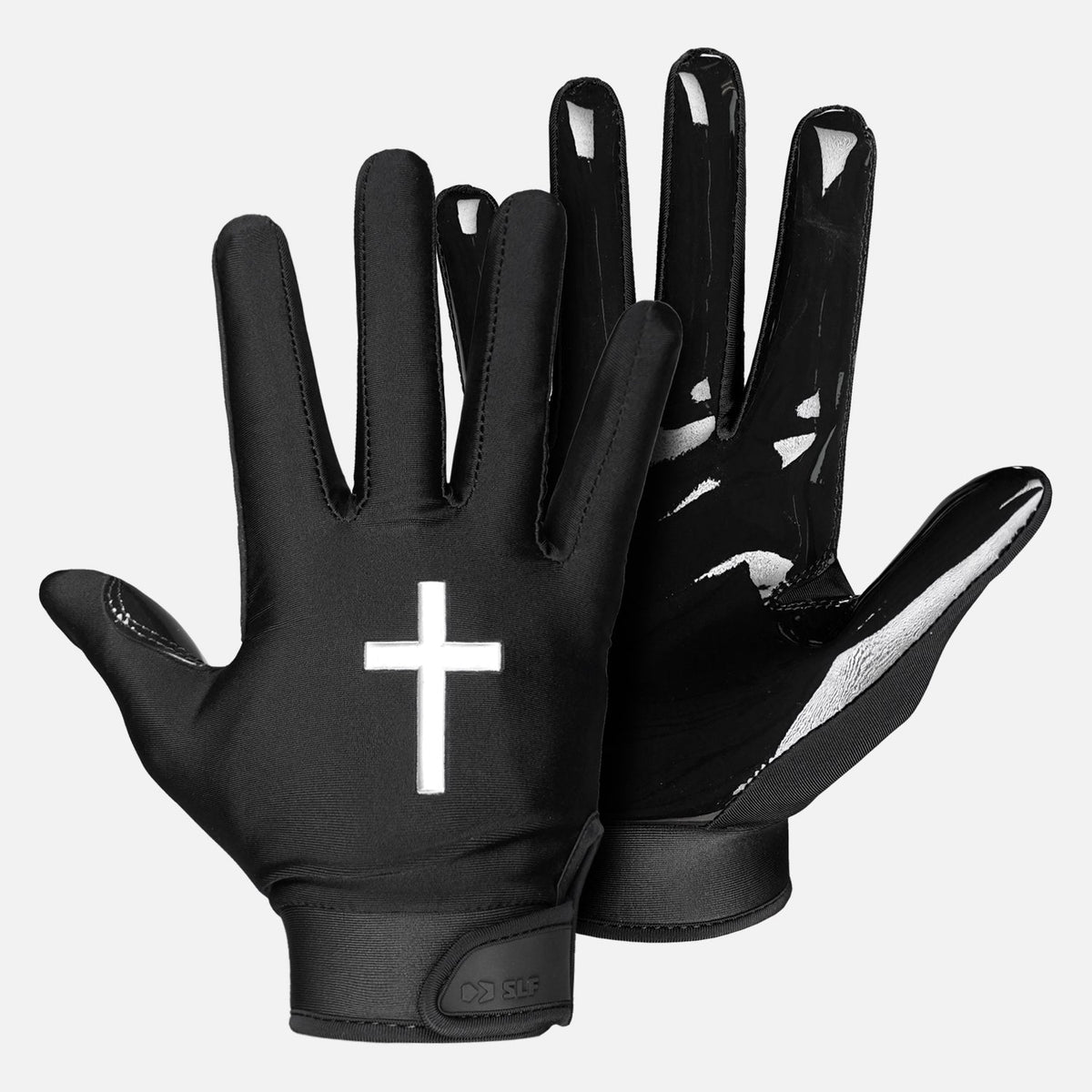 Faith Cross Sticky Football Receiver Gloves