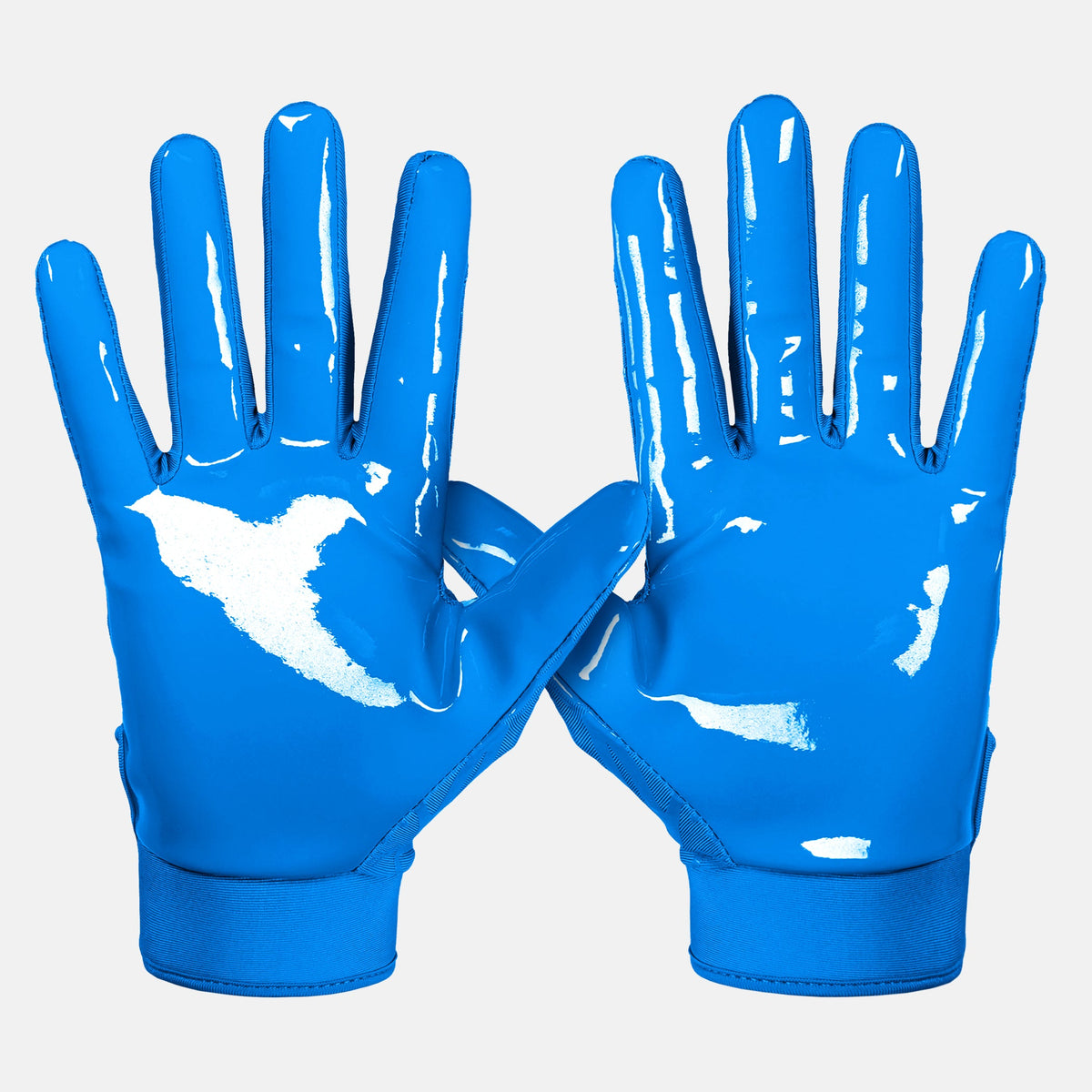 Hue Blue Sticky Football Receiver Gloves