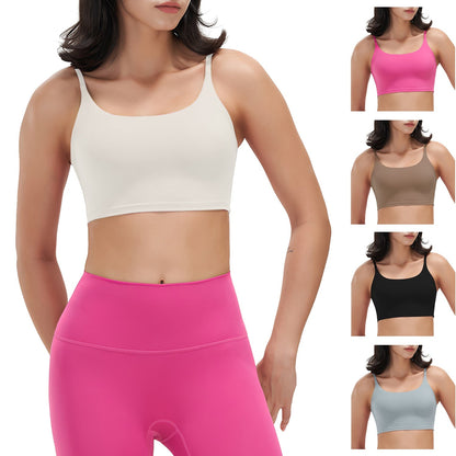 Women's Strap Sport Bra — Cream