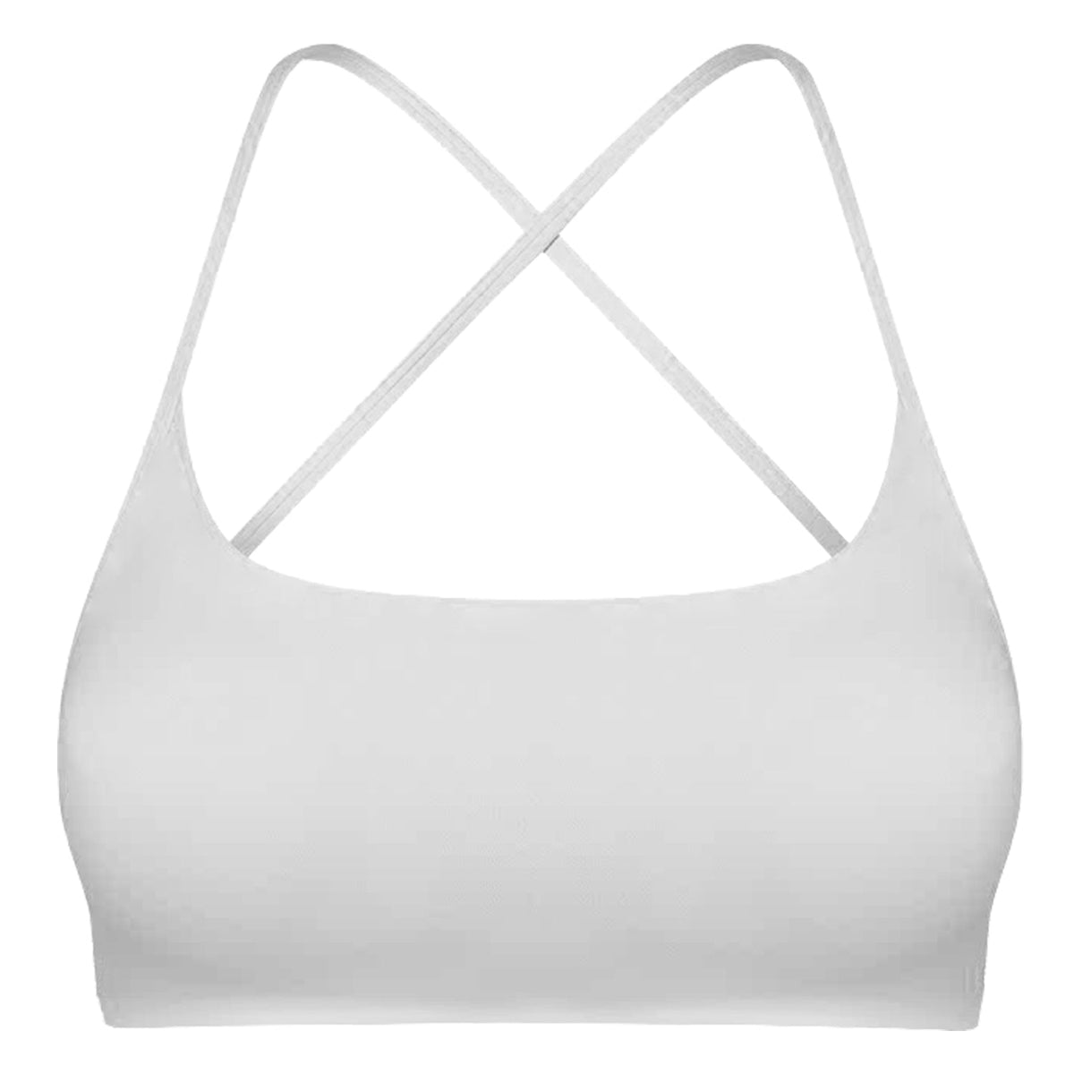 Women's Cross-Back Sport Bra — White