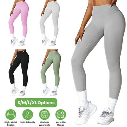 Women's High Waist Workout Leggings (25" Inseam) — Gray