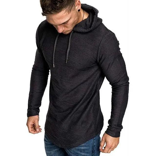 New Men's Solid Color Sweatshirt Fashion Men's Hoodie Epic Spring And Autumn Winter Long Sleeve Sports Hooded Sweatshirt for Running Fishing Hiking Hoodie For Men