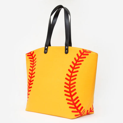 Softball Stitch Large Tote Bag / Shoulder Bag
